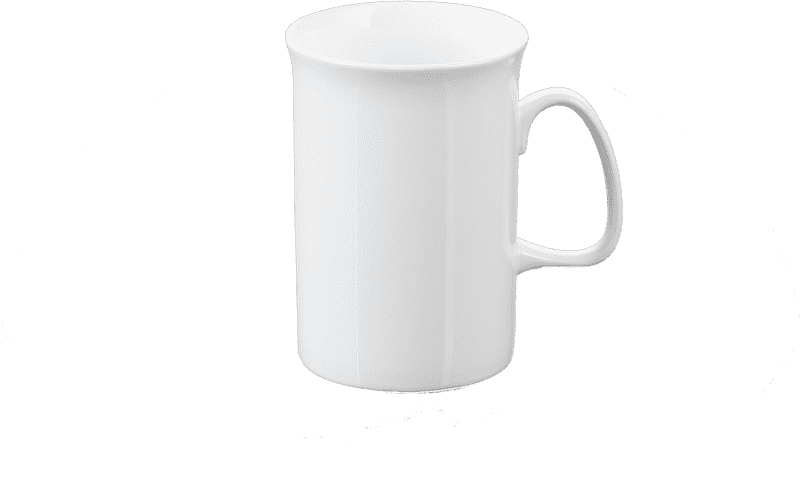 Elegant White Espresso Cup Design PNG