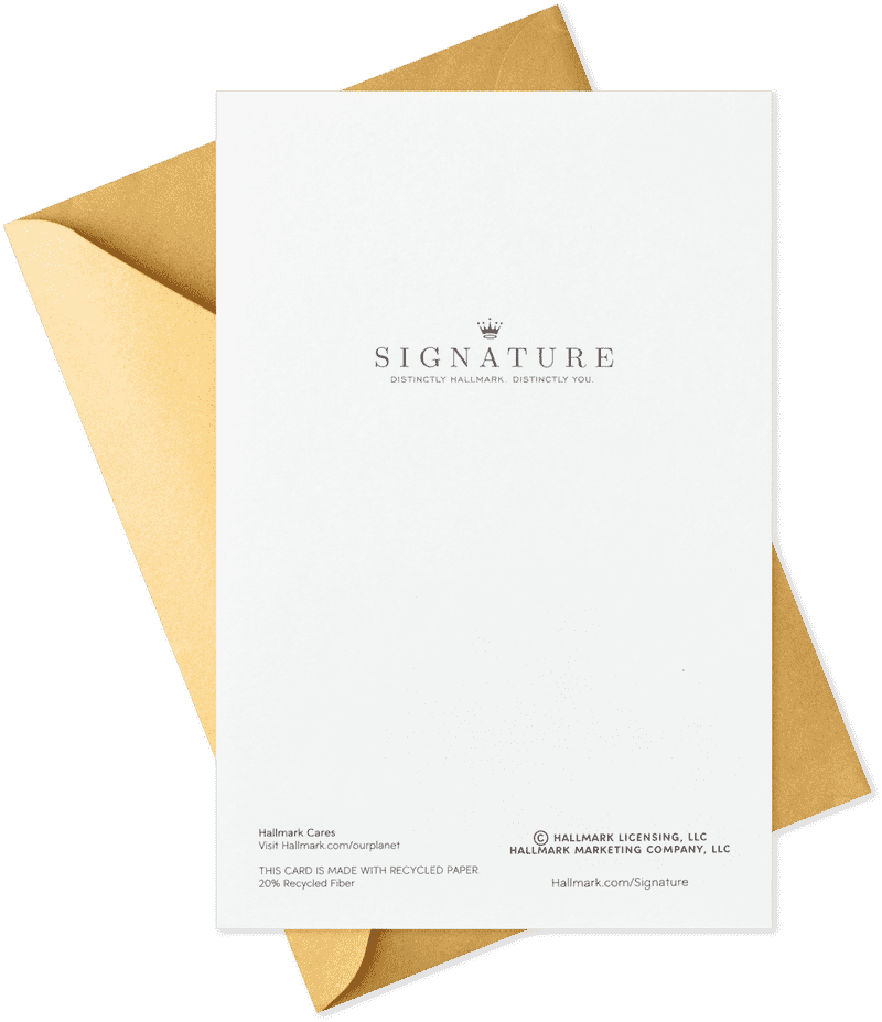 Elegant Signature Greeting Card for Every Occasion PNG