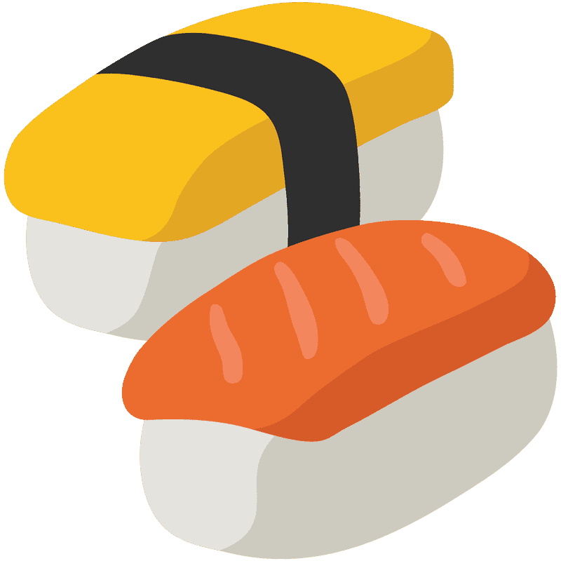 Sushi Delight Colorful Rolled Treats PNG