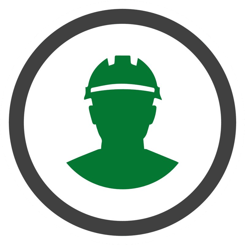Safety Helmet Icon for Workplace Protection PNG