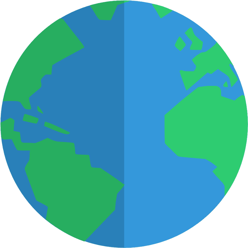 Colorful Globe of Our Planet PNG