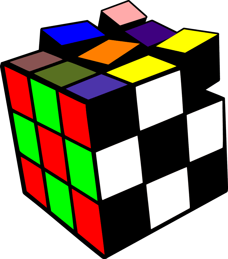Colorful Challenge The Ultimate Puzzle Cube Adventure PNG