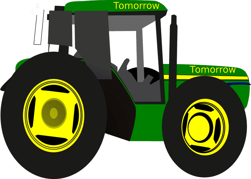 Farm Tractor of Tomorrow PNG