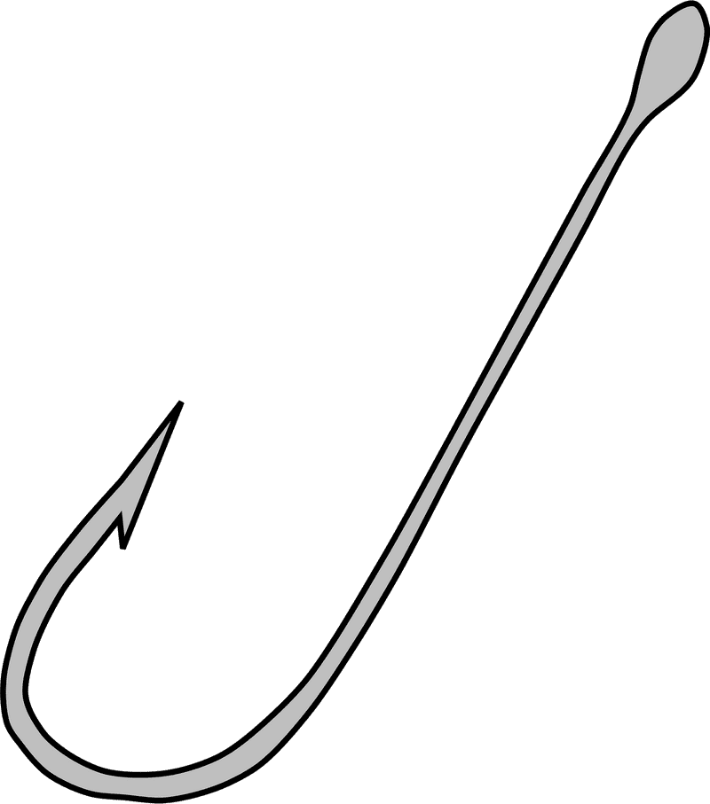 Essential Fishing Hook for Anglers PNG