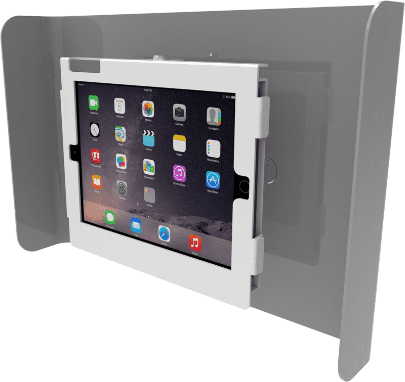 Tablet Display Stand with Protective Cover PNG