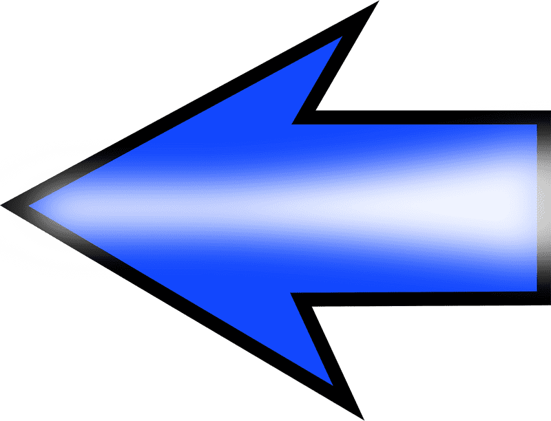 Dynamic Blue Arrow Direction Indicator PNG
