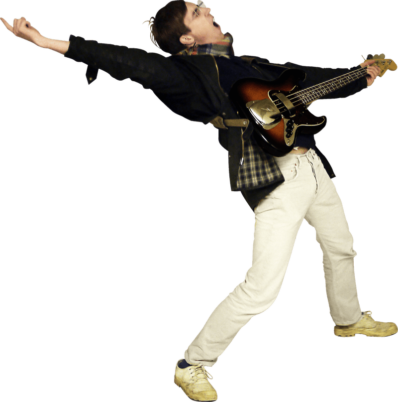 Music Note Rock Star in Full Expression PNG
