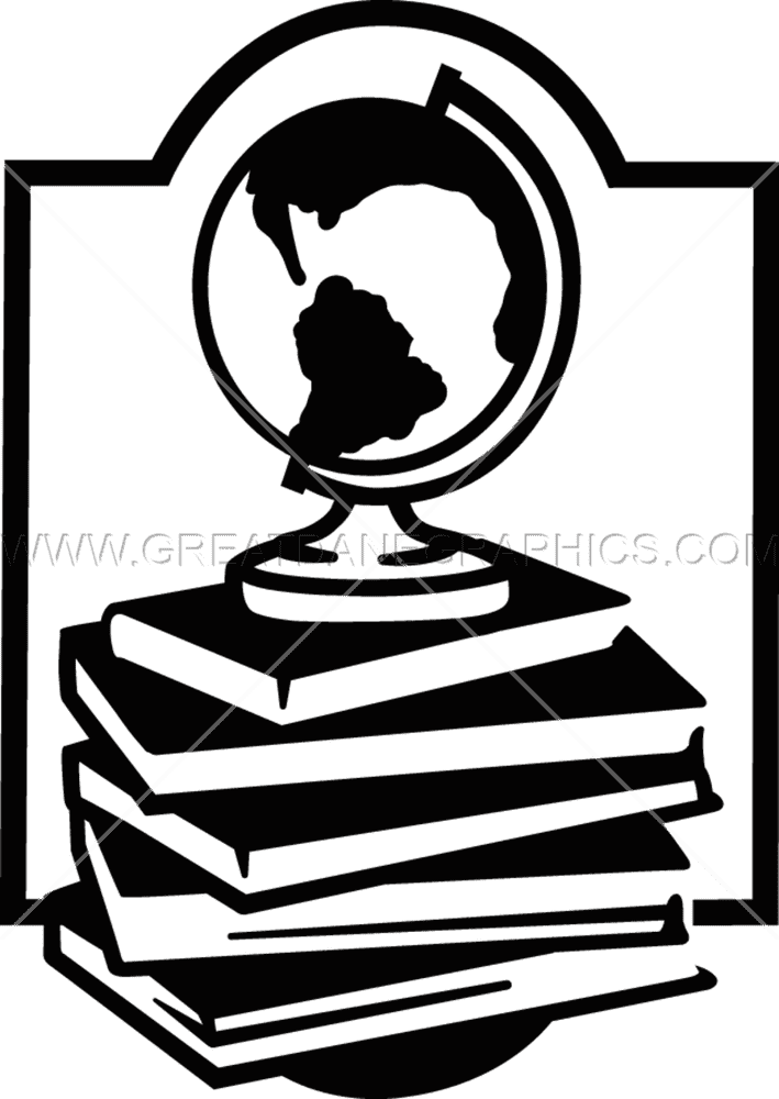 Globe of Knowledge Exploring the World Through Books PNG