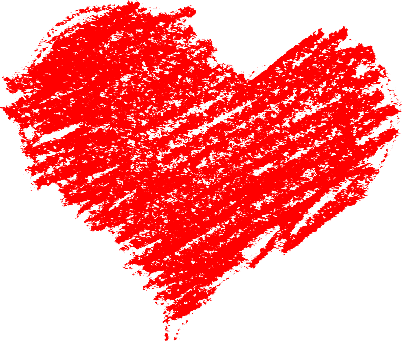 Heartfelt Emotions in Vibrant Red PNG