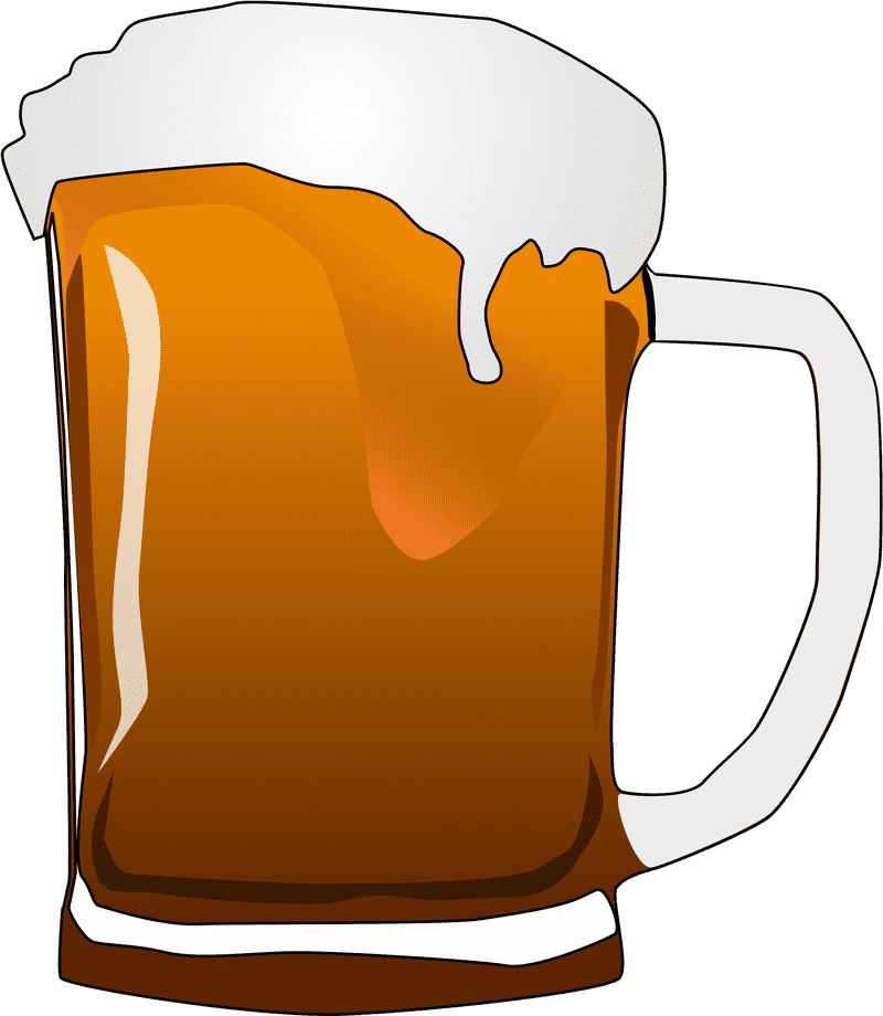 Golden Brew Classic Beer Glass Delight PNG
