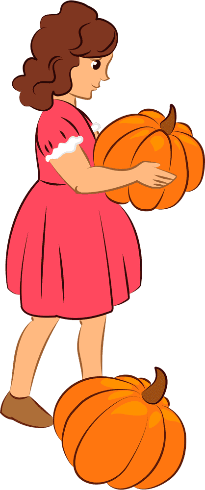 Pumpkin Pie Harvest Fun with a Little Helper PNG
