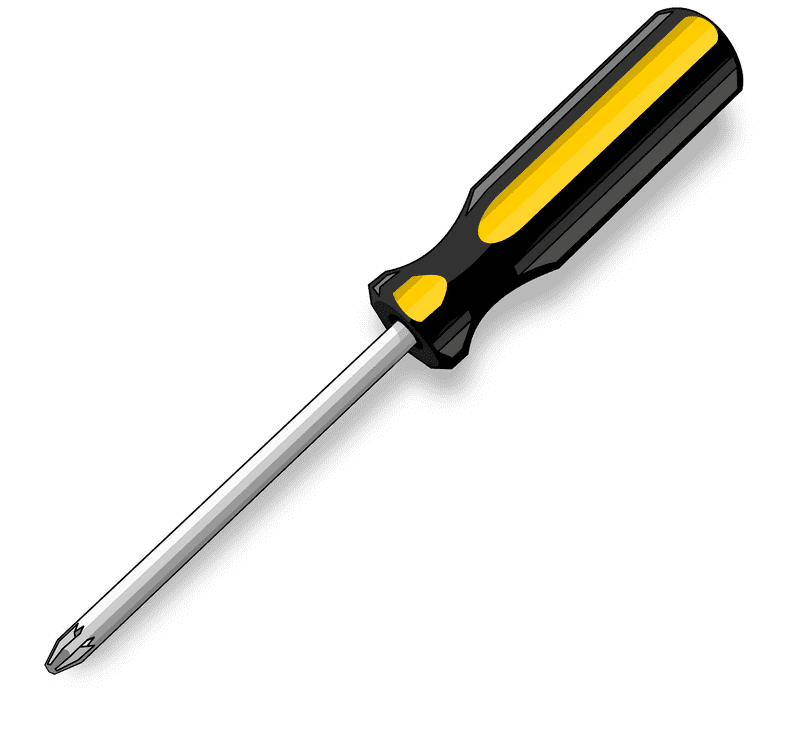 Essential Yellow-Handled Screwdriver for Every Toolbox PNG