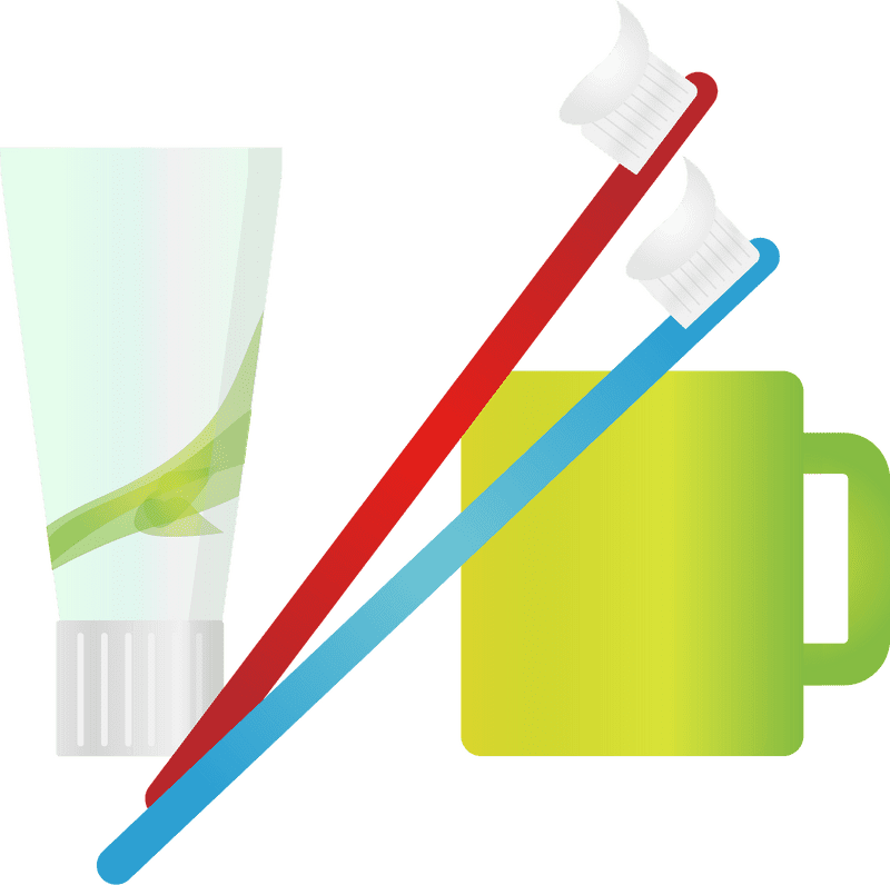 Essential Toothpaste and Brush Care Set PNG