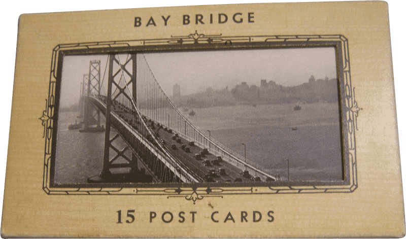 Vintage Bay Bridge Postcard Collection PNG
