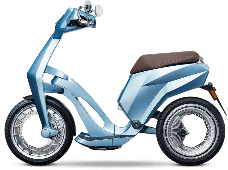 Sleek Electric Scooter for Urban Commuting PNG