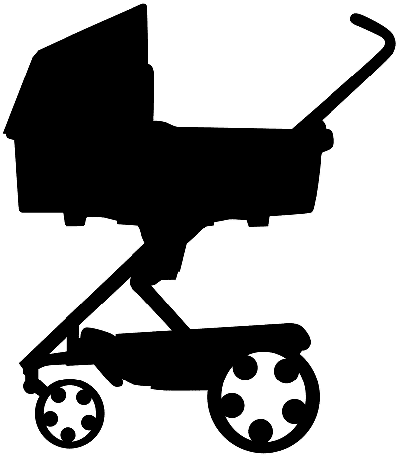 Elegant Baby Stroller for Modern Parents PNG