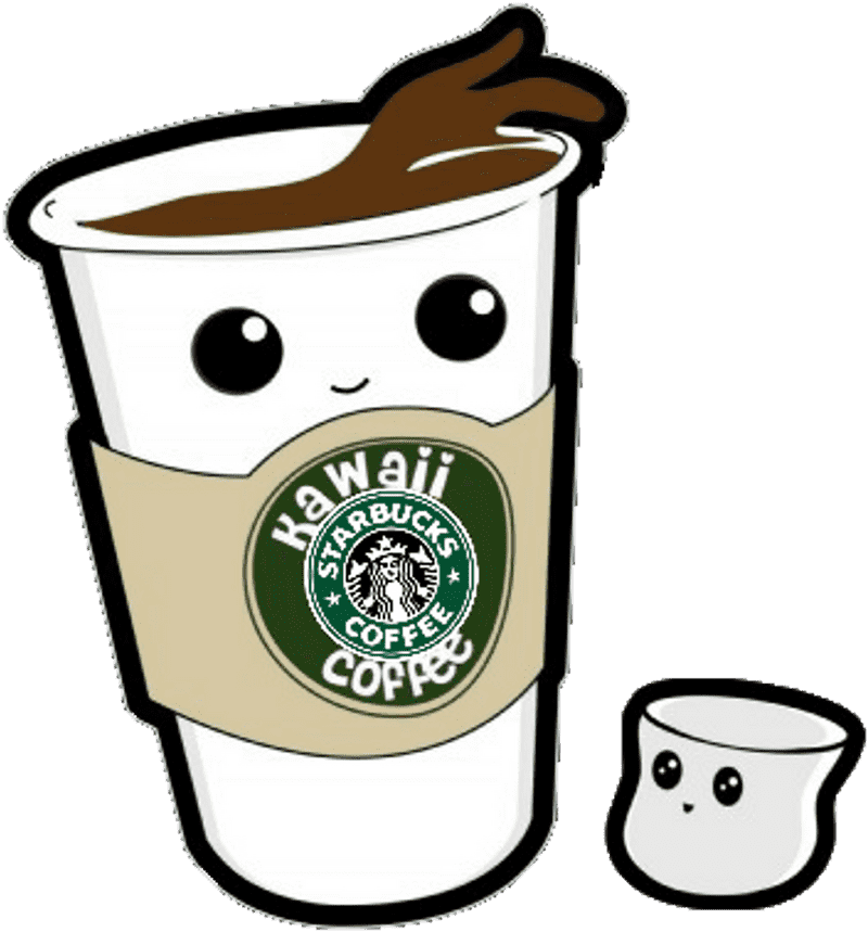 Kawaii Latte Art Delightful Designs PNG