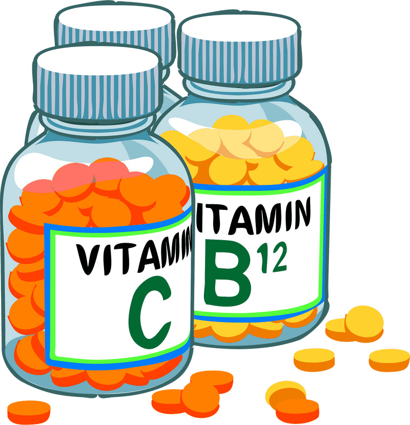 Vitamins for Vitality C and B12 Boosters PNG