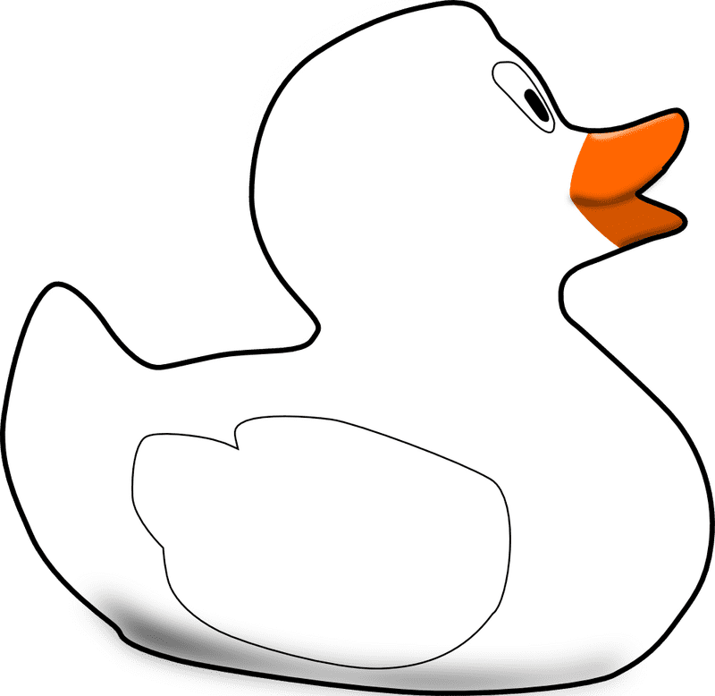 Cheerful Rubber Duck for Bathtime Fun PNG