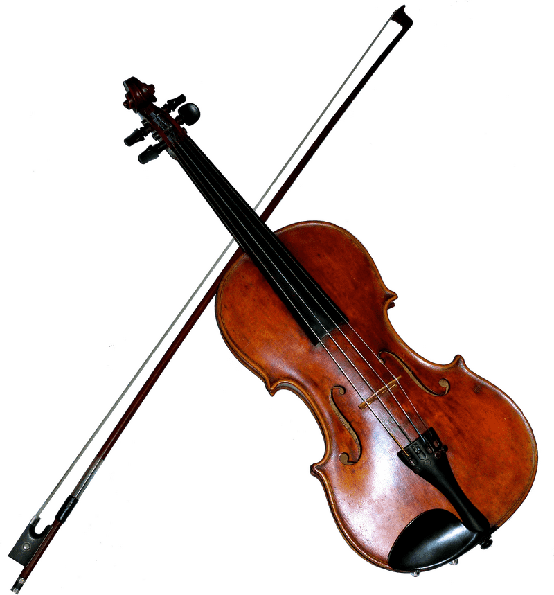 Elegance of the Violin and Bow PNG