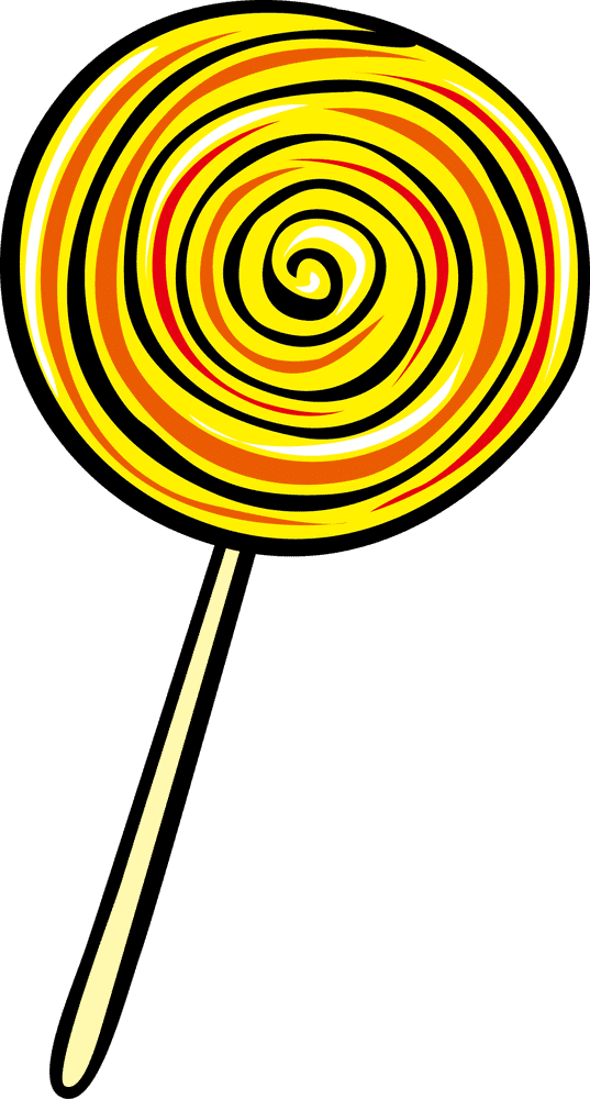 Swirly Delight Lollipop of Sunshine PNG