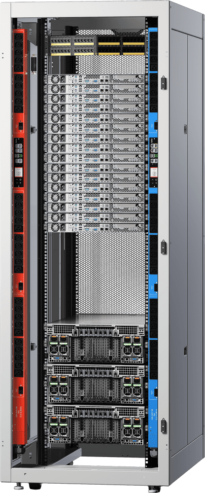 High-Performance Data Center Server Rack PNG