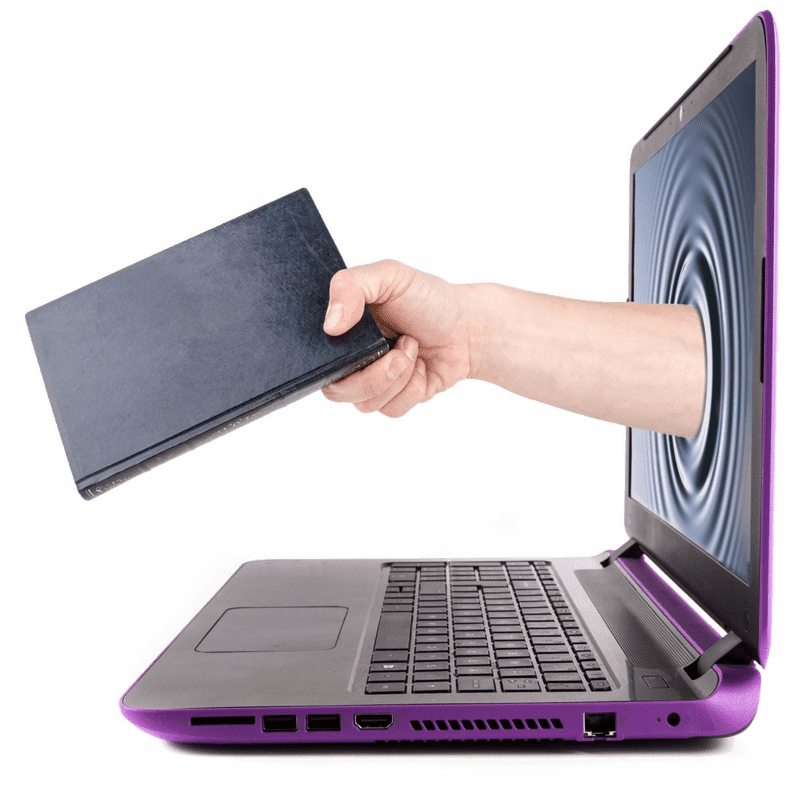 Computer Part Virtual Interaction with a Laptop PNG