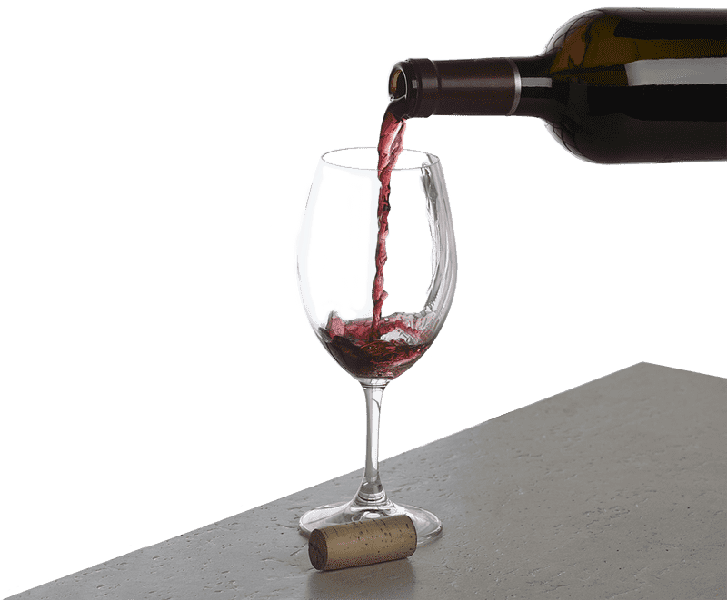 Elegant Pour from a Wine Bottle PNG