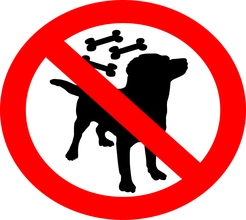 No Dog Bones Allowed PNG