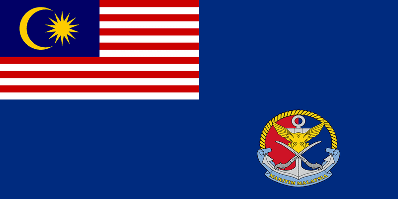 Malaysian Party Flag with Emblem and Stripes PNG