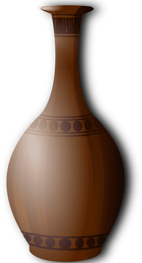 Elegant Rustic Vase of Timeless Beauty PNG