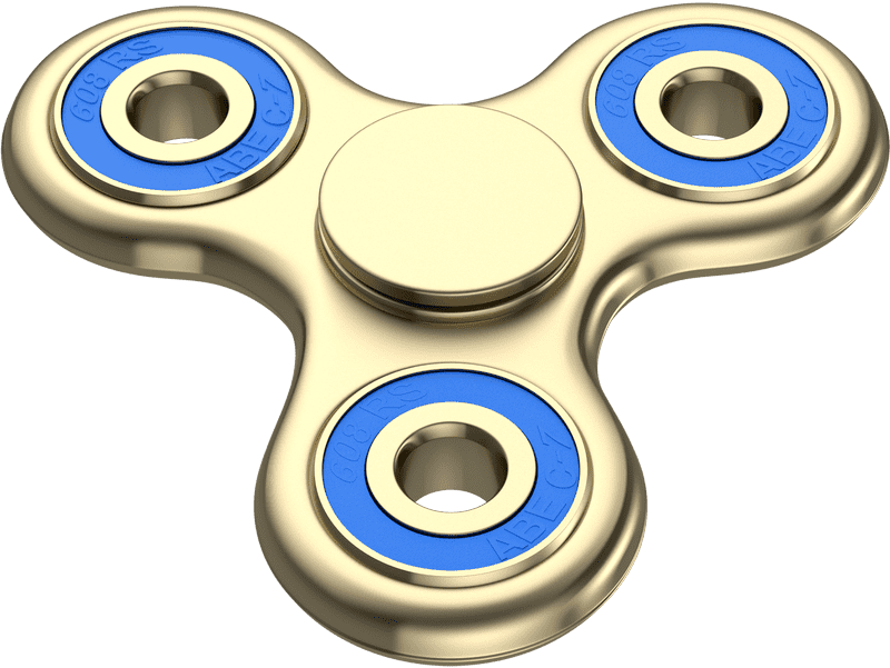 Golden Tranquility Spinner for Stress Relief PNG
