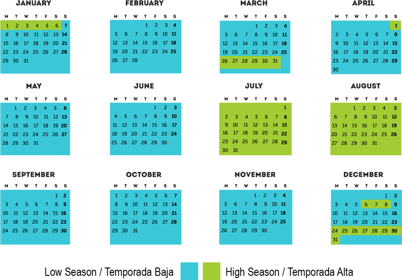 Moon Calendar Yearly Overview and Phases PNG
