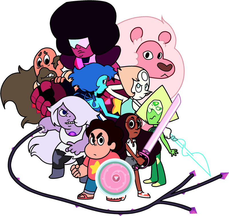 Colorful Gems of Friendship and Courage PNG