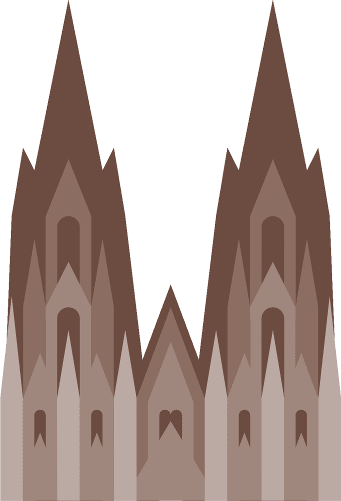 Majestic Brownstone Cathedral of Tranquility PNG