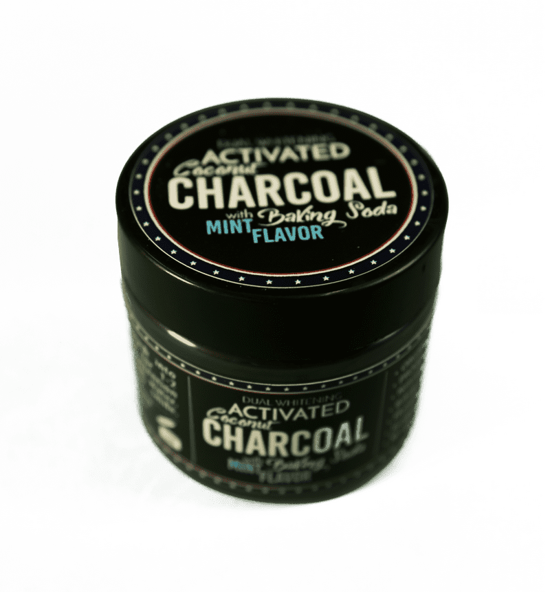 Activated Charcoal Face Powder with Mint Flavor PNG