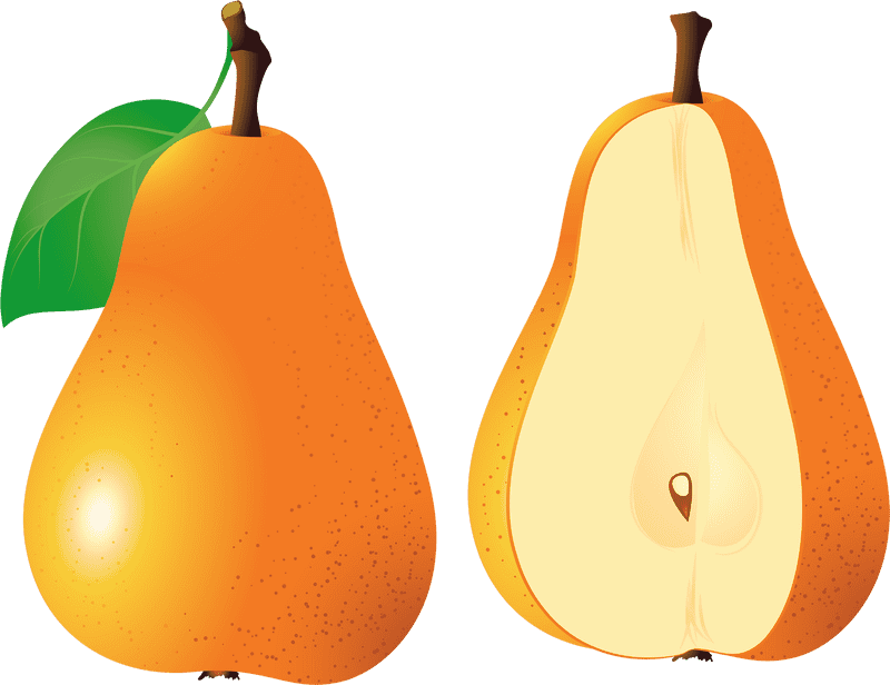 Golden Fruit Delight Nature's Sweet Pears PNG