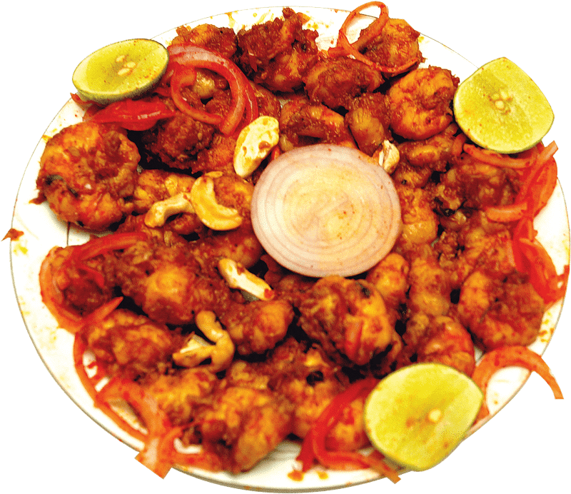 Presentation of Spicy Seafood Delight PNG