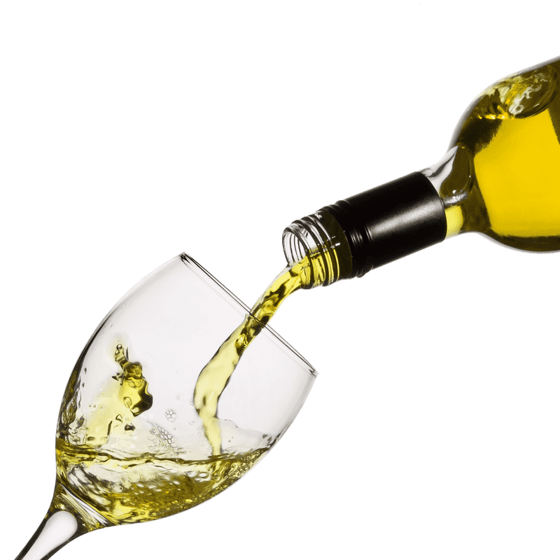 Elegant Wine Bottle Pouring Golden Essence PNG