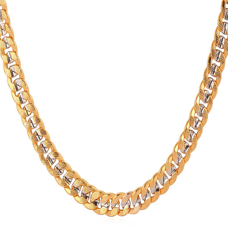 Elegant Gold and Silver Jewelry Chain PNG
