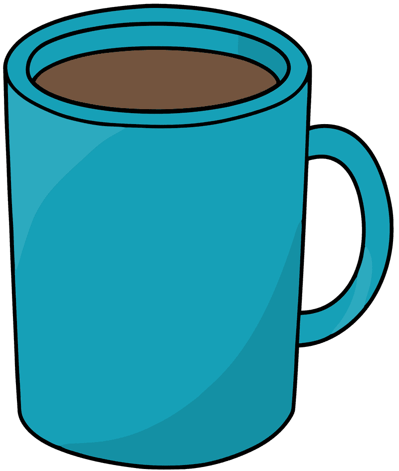 Vibrant Coffee in a Cool Mug PNG