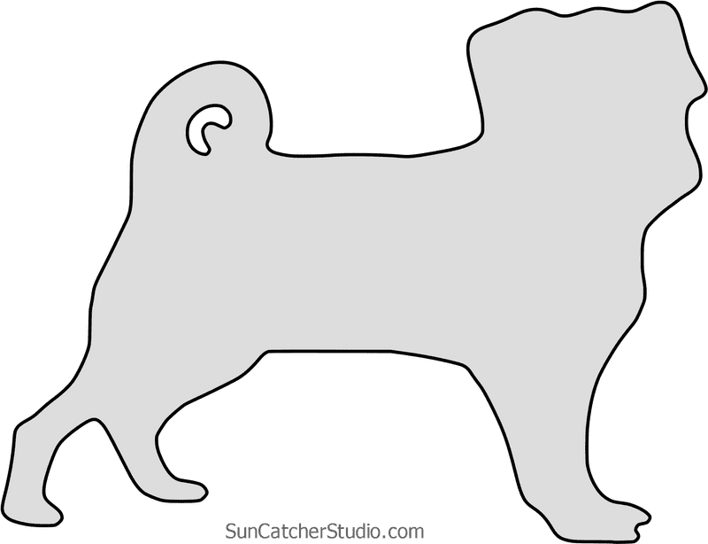 Majestic Dog Silhouette in Motion PNG