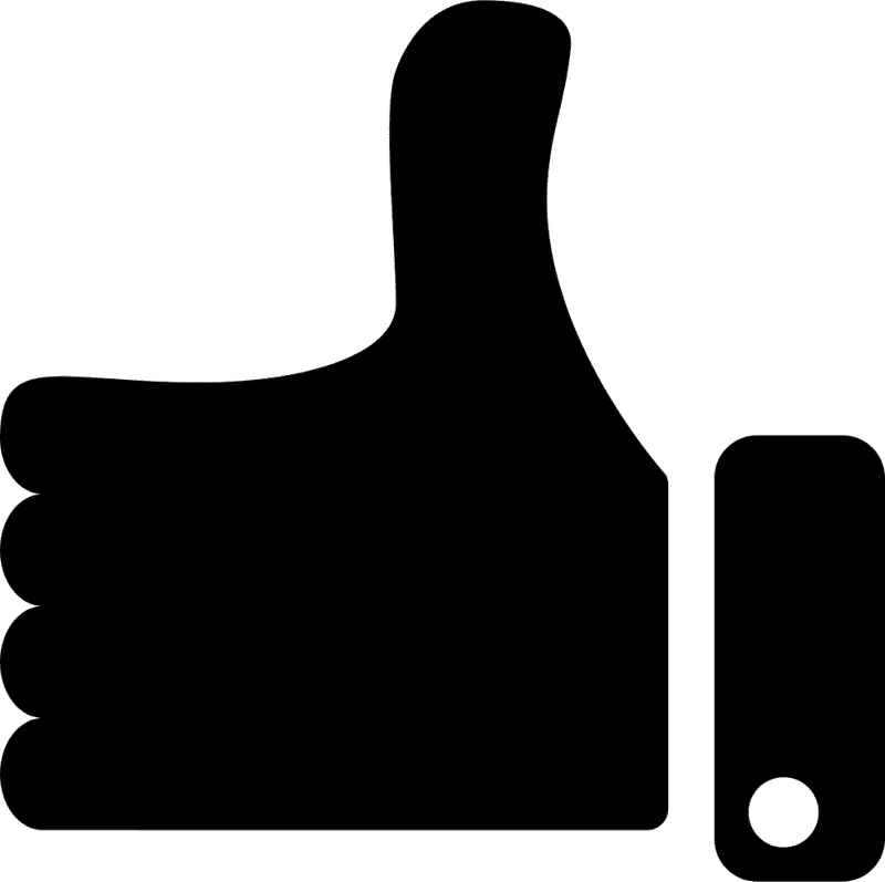 Thumbs Up Button for Positive Feedback PNG