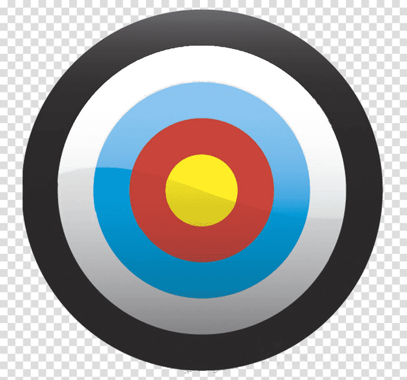 Vibrant Archery Target for Precision Practice PNG