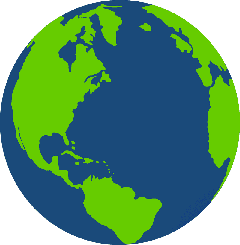 Vibrant Globe of Our Planet Earth PNG