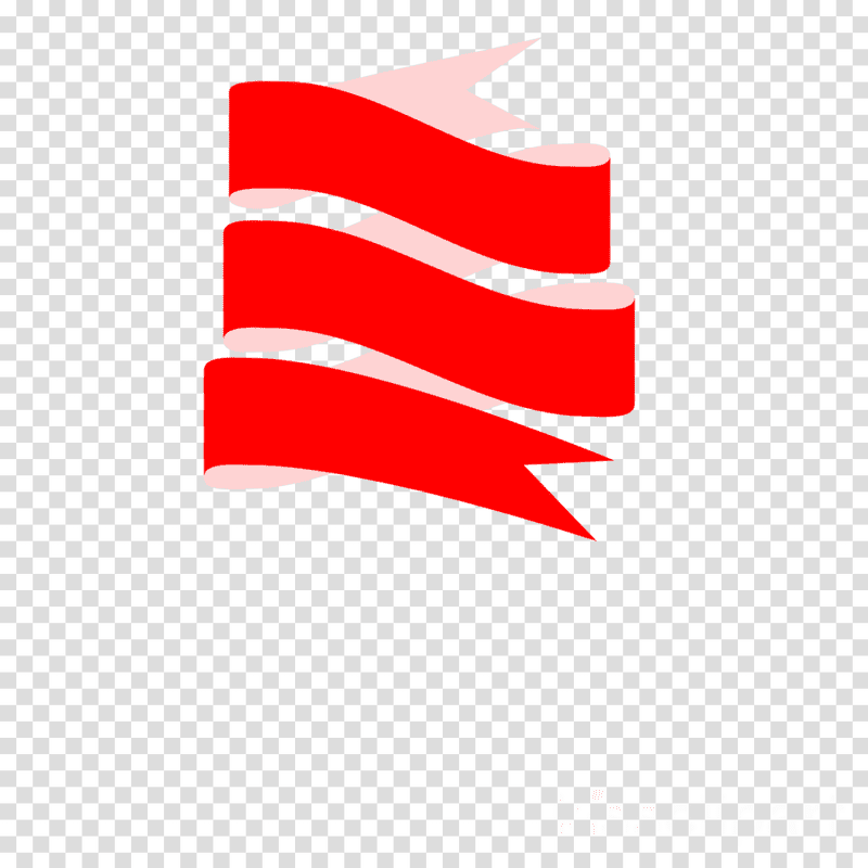 Radiant Red Ribbons of Celebration PNG
