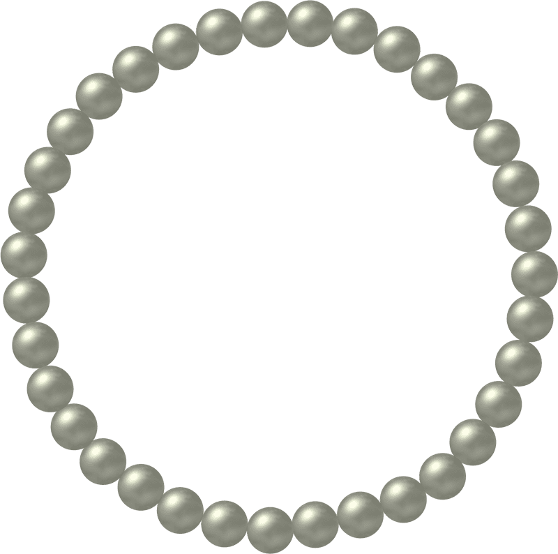 Elegant Pearl Jewelry Strand PNG
