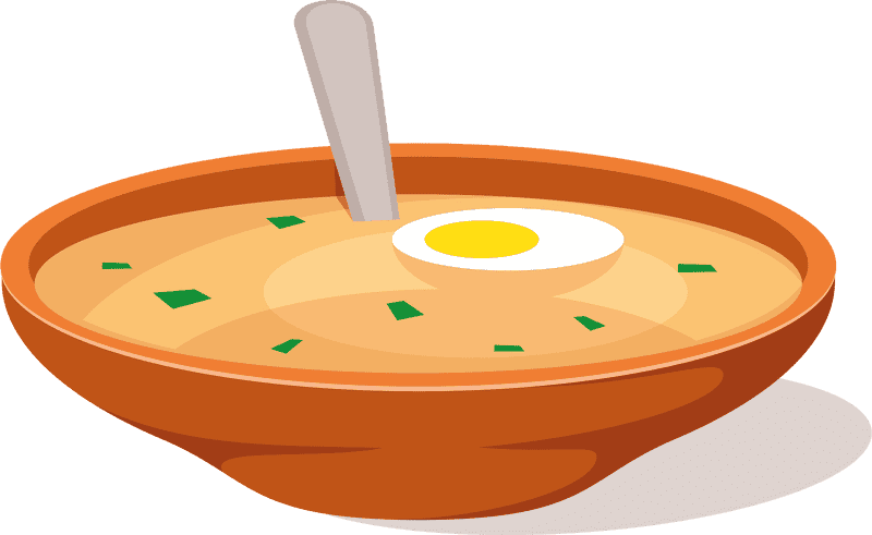 Creamy Udon Soup with Egg Delight PNG