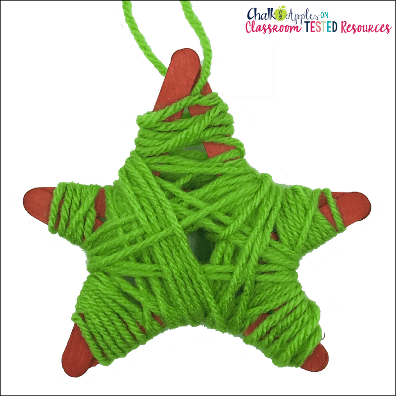 Creative Glue Art Yarn-Wrapped Star Decoration PNG