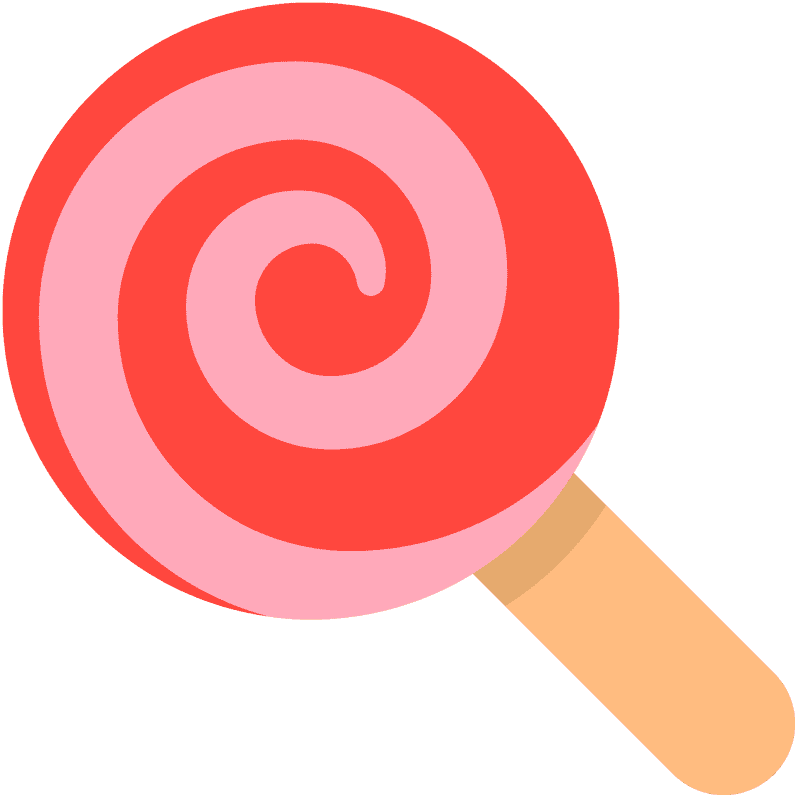 Swirling Red and Pink Lollipop Delight PNG
